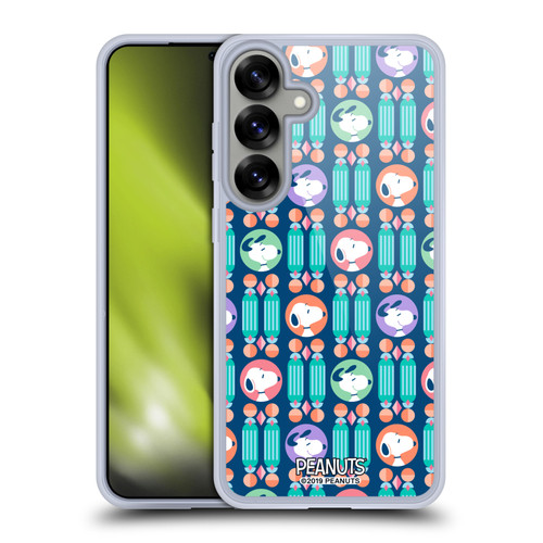 Peanuts Snoopy Deco Dreams Blue Pattern Soft Gel Case for Samsung Galaxy S25+ & MagSafe