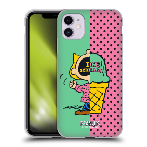 Peanuts Halfs And Laughs Sally Ice Cream Soft Gel Case for Apple iPhone 11