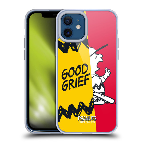 Peanuts Halfs And Laughs Charlie Good Grief Soft Gel Case for Apple iPhone 12 / iPhone 12 Pro & MagSafe