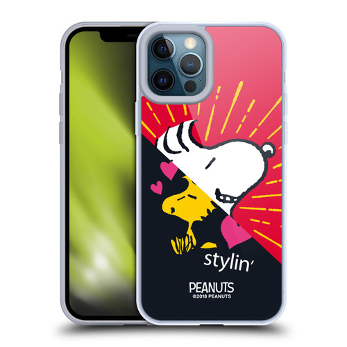 Peanuts Halfs And Laughs Snoopy & Woodstock 2 Soft Gel Case for Apple iPhone 12 Pro Max & MagSafe
