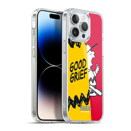 Peanuts Halfs And Laughs Charlie Good Grief Soft Gel Case for Apple iPhone 13 Pro Max & MagSafe