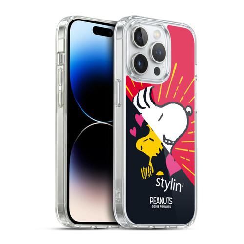 Peanuts Halfs And Laughs Snoopy & Woodstock 2 Soft Gel Case for Apple iPhone 14 Pro & MagSafe