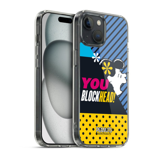 Peanuts Halfs And Laughs Lucy van Pelt Soft Gel Case for Apple iPhone 15 & MagSafe