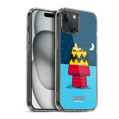 Peanuts Halfs And Laughs Woodstock House Soft Gel Case for Apple iPhone 15 Plus & MagSafe