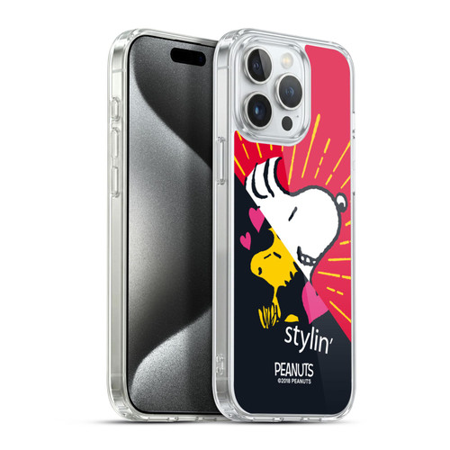 Peanuts Halfs And Laughs Snoopy & Woodstock 2 Soft Gel Case for Apple iPhone 15 Pro Max & MagSafe