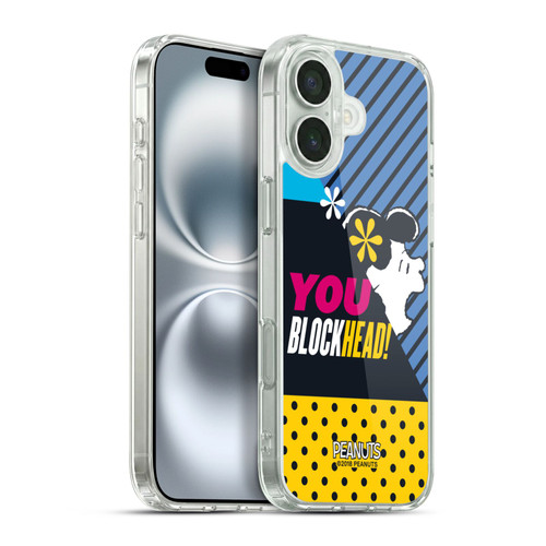 Peanuts Halfs And Laughs Lucy van Pelt Soft Gel Case for Apple iPhone 16 Plus & MagSafe