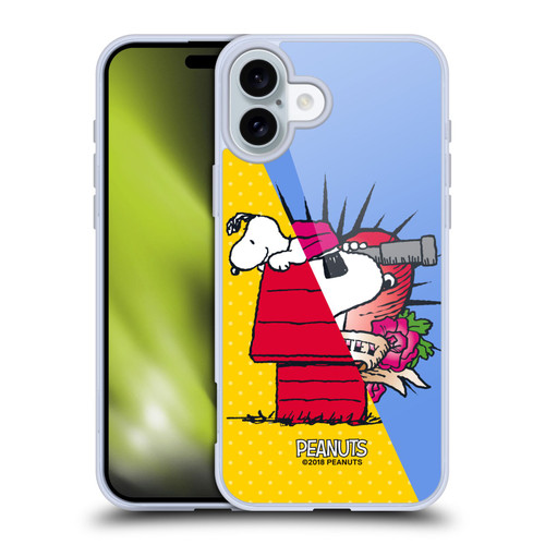 Peanuts Halfs And Laughs Snoopy Pirate Soft Gel Case for Apple iPhone 16 Plus & MagSafe