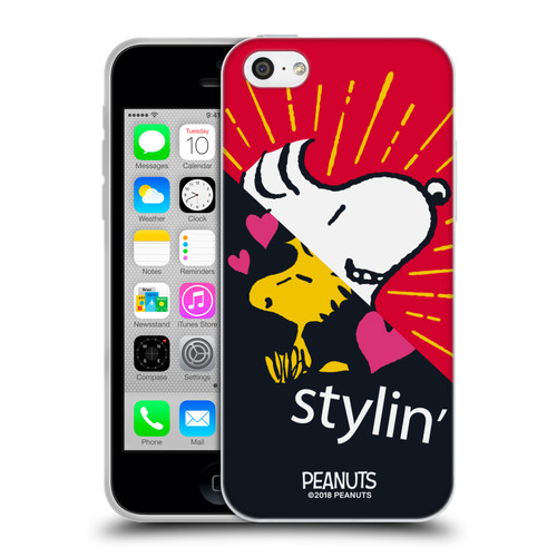 Peanuts Halfs And Laughs Snoopy & Woodstock 2 Soft Gel Case for Apple iPhone 5c