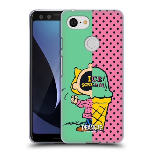 Peanuts Halfs And Laughs Sally Ice Cream Soft Gel Case for Google Pixel 3