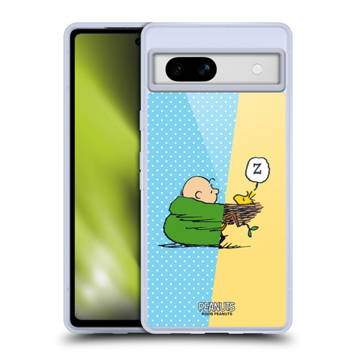 Peanuts Halfs And Laughs Charlie & Woodstock Nap Soft Gel Case for Google Pixel 7a