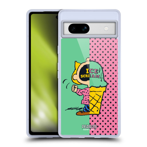 Peanuts Halfs And Laughs Sally Ice Cream Soft Gel Case for Google Pixel 7a