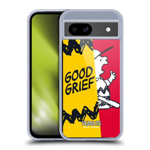 Peanuts Halfs And Laughs Charlie Good Grief Soft Gel Case for Google Pixel 8a