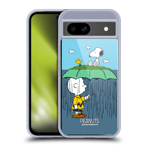 Peanuts Halfs And Laughs Charlie, Snoppy & Woodstock Soft Gel Case for Google Pixel 8a
