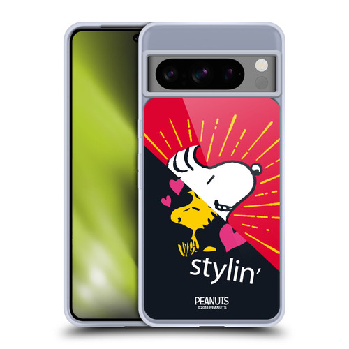 Peanuts Halfs And Laughs Snoopy & Woodstock 2 Soft Gel Case for Google Pixel 8 Pro