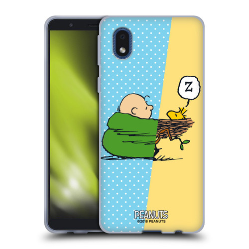 Peanuts Halfs And Laughs Charlie & Woodstock Nap Soft Gel Case for Samsung Galaxy A01 Core (2020)