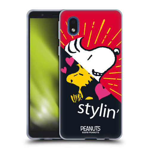 Peanuts Halfs And Laughs Snoopy & Woodstock 2 Soft Gel Case for Samsung Galaxy A01 Core (2020)