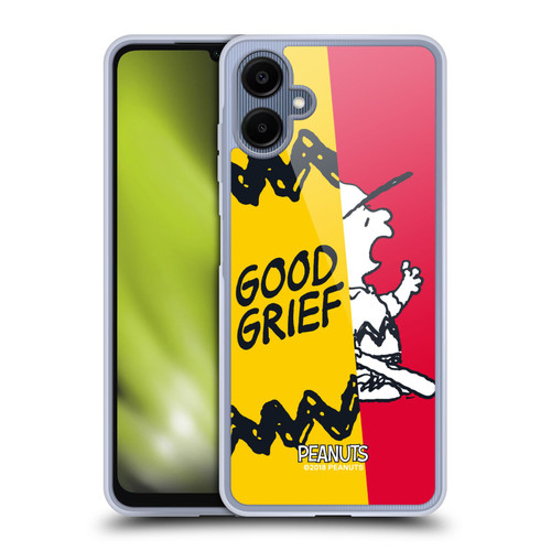 Peanuts Halfs And Laughs Charlie Good Grief Soft Gel Case for Samsung Galaxy A06 4G / 5G