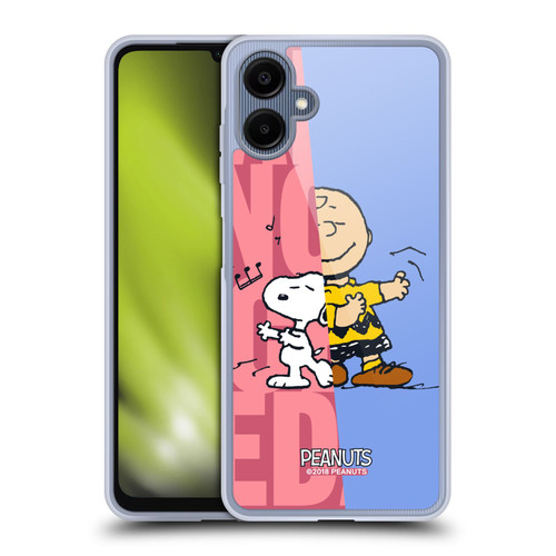 Peanuts Halfs And Laughs Snoopy & Charlie Soft Gel Case for Samsung Galaxy A06 4G