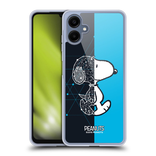 Peanuts Halfs And Laughs Snoopy Geometric Soft Gel Case for Samsung Galaxy A06 4G