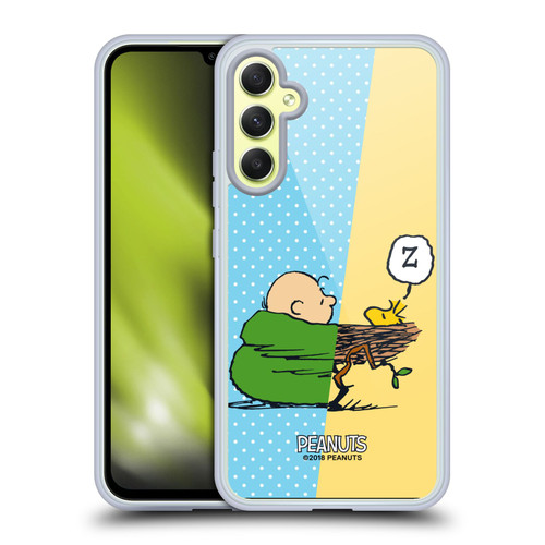 Peanuts Halfs And Laughs Charlie & Woodstock Nap Soft Gel Case for Samsung Galaxy A34 5G
