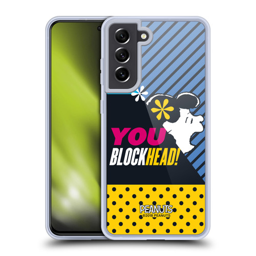 Peanuts Halfs And Laughs Lucy van Pelt Soft Gel Case for Samsung Galaxy S21 FE 5G & MagSafe