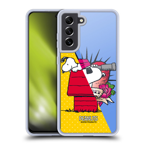 Peanuts Halfs And Laughs Snoopy Pirate Soft Gel Case for Samsung Galaxy S21 FE 5G & MagSafe
