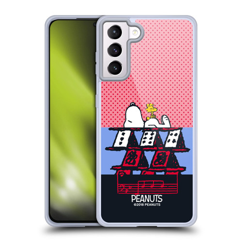 Peanuts Halfs And Laughs Snoopy & Woodstock 3 Soft Gel Case for Samsung Galaxy S21+ 5G & MagSafe