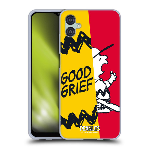 Peanuts Halfs And Laughs Charlie Good Grief Soft Gel Case for Samsung Galaxy M04 5G / A04e