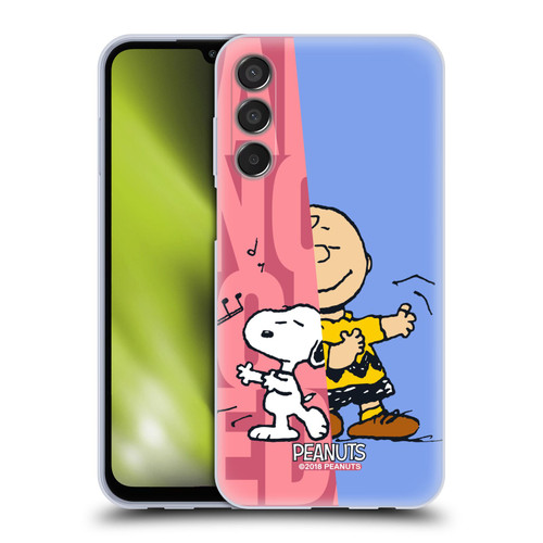 Peanuts Halfs And Laughs Snoopy & Charlie Soft Gel Case for Samsung Galaxy M15/F15 5G