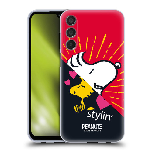 Peanuts Halfs And Laughs Snoopy & Woodstock 2 Soft Gel Case for Samsung Galaxy M15/F15 5G