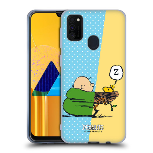 Peanuts Halfs And Laughs Charlie & Woodstock Nap Soft Gel Case for Samsung Galaxy M30s (2019)/M21 (2020)