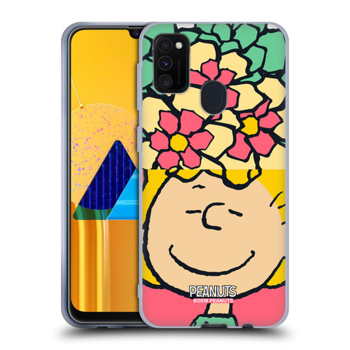 Peanuts Halfs And Laughs Sally Flowers Soft Gel Case for Samsung Galaxy M30s (2019)/M21 (2020)