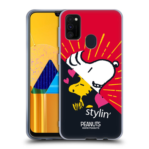 Peanuts Halfs And Laughs Snoopy & Woodstock 2 Soft Gel Case for Samsung Galaxy M30s (2019)/M21 (2020)