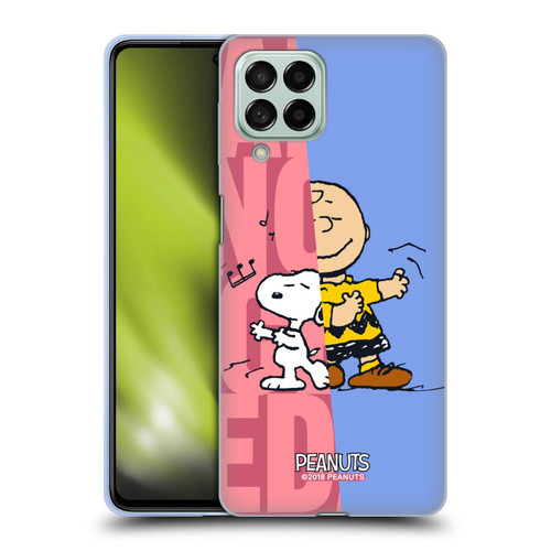 Peanuts Halfs And Laughs Snoopy & Charlie Soft Gel Case for Samsung Galaxy M53 (2022)