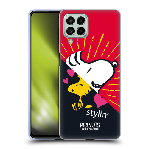 Peanuts Halfs And Laughs Snoopy & Woodstock 2 Soft Gel Case for Samsung Galaxy M53 (2022)