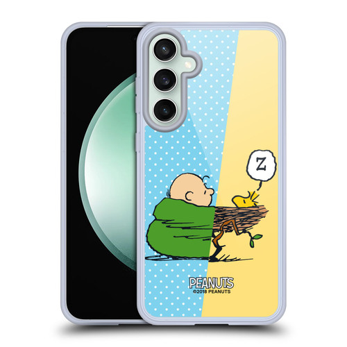 Peanuts Halfs And Laughs Charlie & Woodstock Nap Soft Gel Case for Samsung Galaxy S23 FE 5G & MagSafe