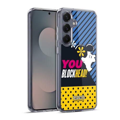 Peanuts Halfs And Laughs Lucy van Pelt Soft Gel Case for Samsung Galaxy S25+ & MagSafe