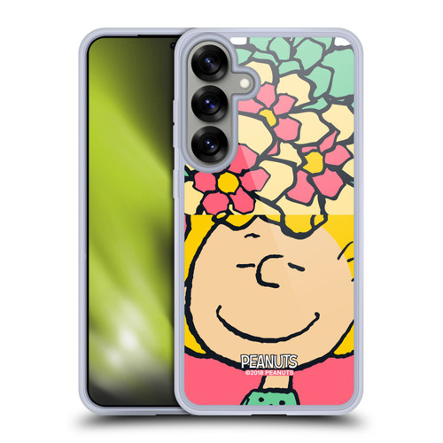 Peanuts Halfs And Laughs Sally Flowers Soft Gel Case for Samsung Galaxy S25+ & MagSafe