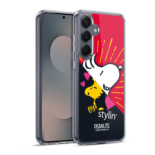 Peanuts Halfs And Laughs Snoopy & Woodstock 2 Soft Gel Case for Samsung Galaxy S25+ & MagSafe