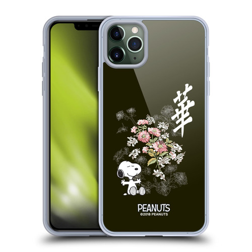 Peanuts Oriental Snoopy Floral Soft Gel Case for Apple iPhone 11 Pro Max & MagSafe