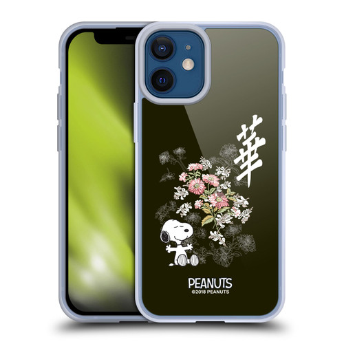 Peanuts Oriental Snoopy Floral Soft Gel Case for Apple iPhone 12 Mini & MagSafe