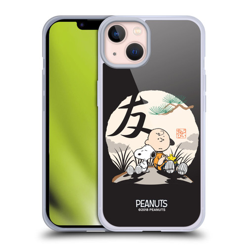 Peanuts Oriental Snoopy Charlie Brown Soft Gel Case for Apple iPhone 13 & MagSafe