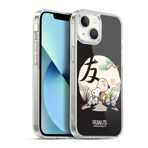 Peanuts Oriental Snoopy Charlie Brown Soft Gel Case for Apple iPhone 13