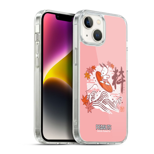 Peanuts Oriental Snoopy Surf Soft Gel Case for Apple iPhone 14
