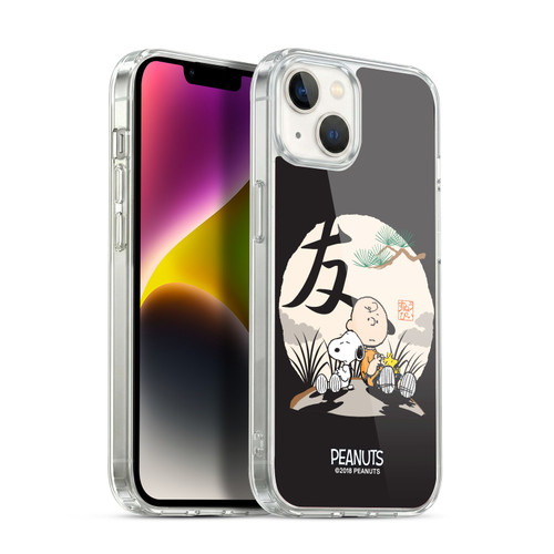 Peanuts Oriental Snoopy Charlie Brown Soft Gel Case for Apple iPhone 14 Plus & MagSafe