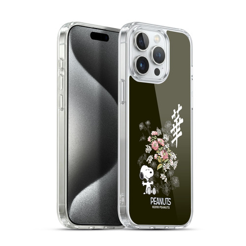 Peanuts Oriental Snoopy Floral Soft Gel Case for Apple iPhone 15 Pro Max & MagSafe