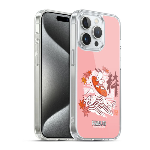Peanuts Oriental Snoopy Surf Soft Gel Case for Apple iPhone 15 Pro & MagSafe