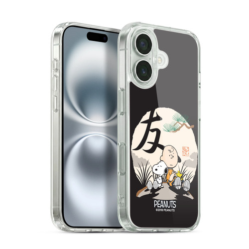 Peanuts Oriental Snoopy Charlie Brown Soft Gel Case for Apple iPhone 16 & MagSafe