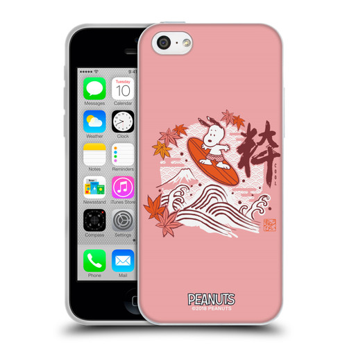 Peanuts Oriental Snoopy Surf Soft Gel Case for Apple iPhone 5c