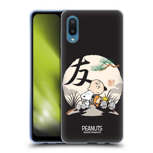 Peanuts Oriental Snoopy Charlie Brown Soft Gel Case for Samsung Galaxy A02/M02 (2021)